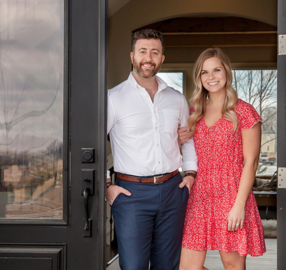 Trent and Maggie doorway